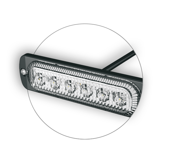 ALS-W 5” Rectangular Warning Light